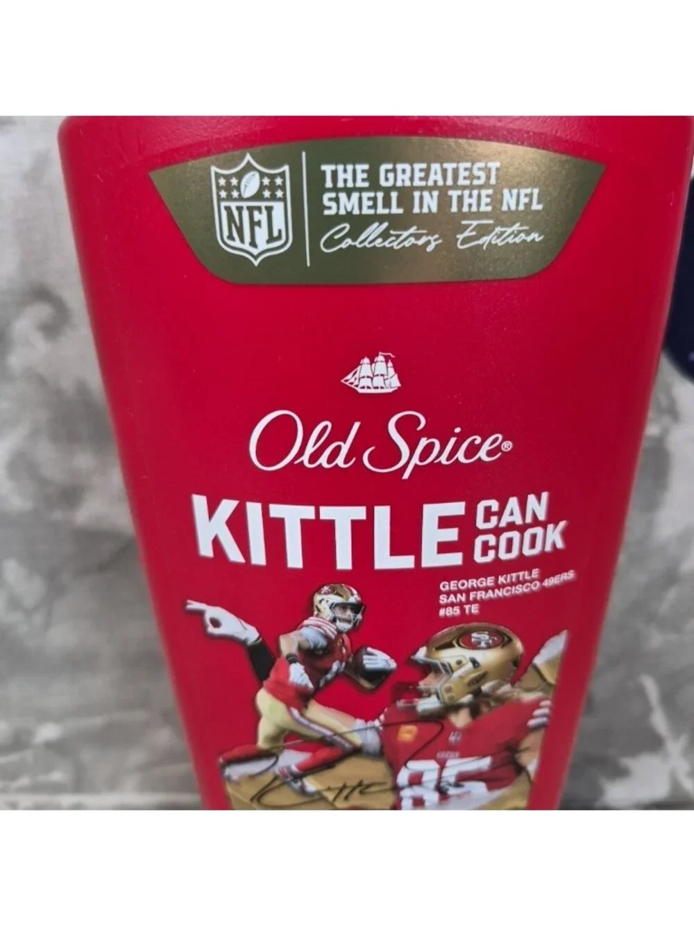 Old Spice Body Wash George Kittle Can Cook Collector Edition Santal+Speed 24 Oz